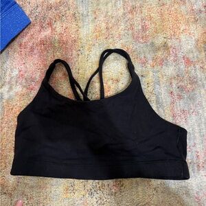 Athleta Black Strappy Sports Bra